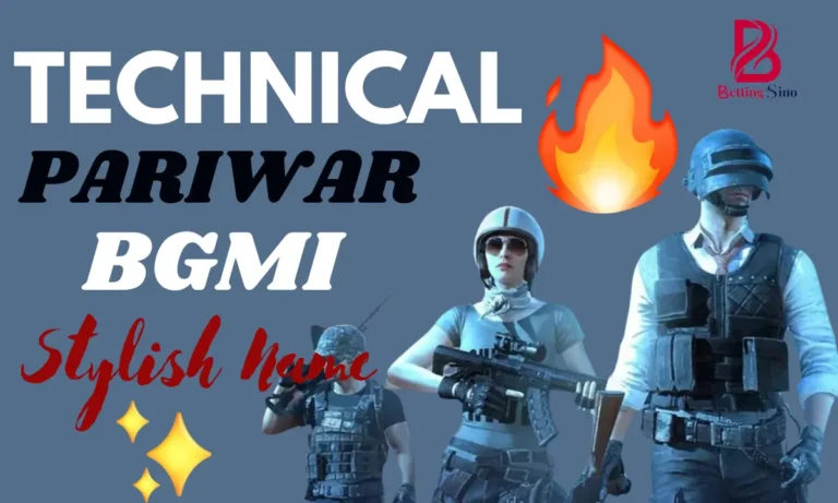 Technical Pariwar BGMI Stylish Name