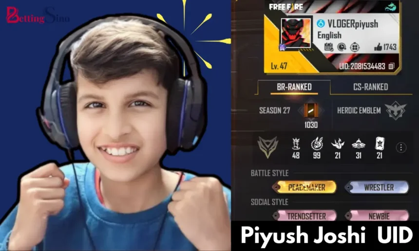 Piyush Joshi Gaming UID